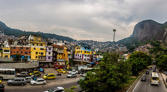 Rocinha Favela in Rio De Janeiro Brazil