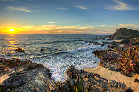 Cerritos Surf Colony Sunset - Cabo San Lucas Mexico