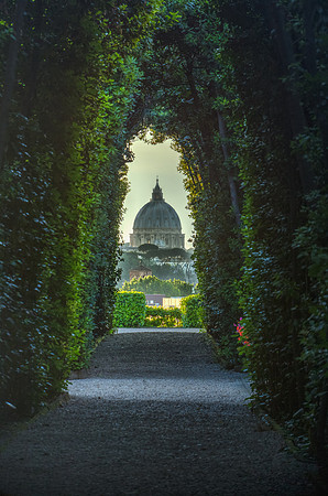The Knights of Malta Keyhole - Rome, Italy - view of the Vatican