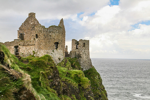 Castle in Ireland on the Northern coast