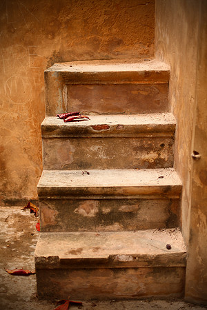 Steps in an abandoned military base - Dominican Republic